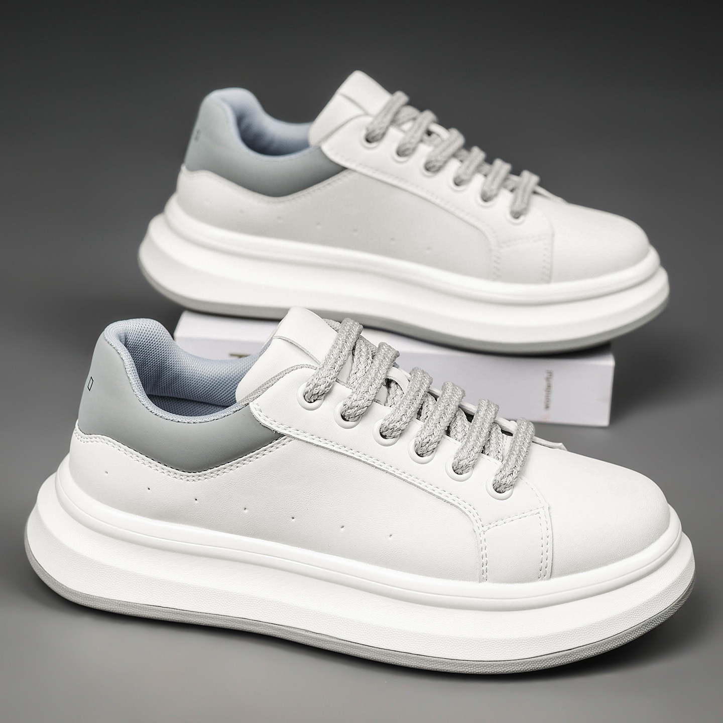 【冬季特大码休闲厚底板鞋】