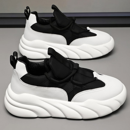 秋季特大码男鞋45加大加宽老爹鞋46薄款透气休闲运动鞋47一脚蹬48