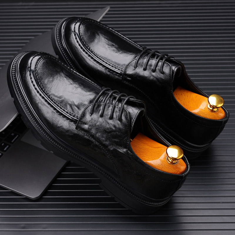 【特大码宽楦商务正装皮鞋男鞋】