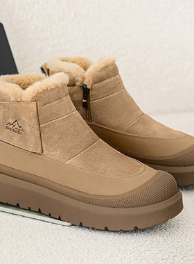 2025冬季新款特大码男鞋46男士加绒加厚雪地靴47加宽加肥棉鞋48