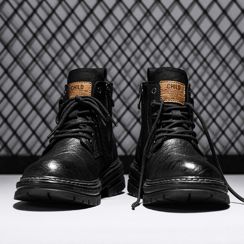 2026新款特大码男鞋冬季46男士马丁靴男款47宽楦加肥工装靴子男48