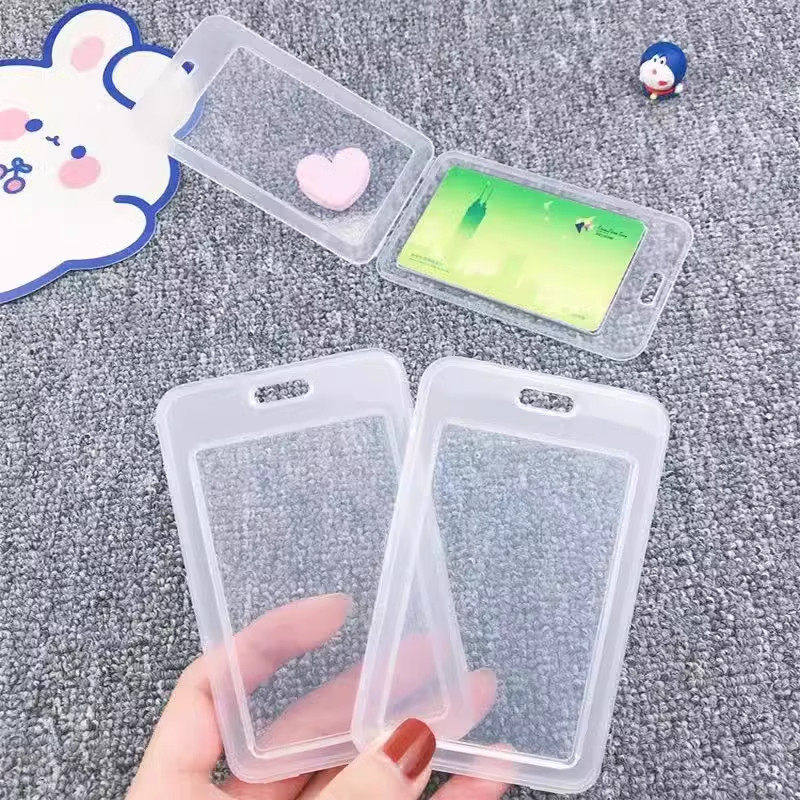 翻盖加厚硬壳通用卡套防水透明学生校园卡员工卡公交银行卡保护套