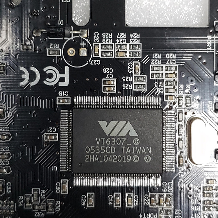 새로운 PCIE1X USB1394 캡처 FIREWIRE 카드 통해 칩 데스크탑 컴퓨터 DV 고화질 비디오 카드
