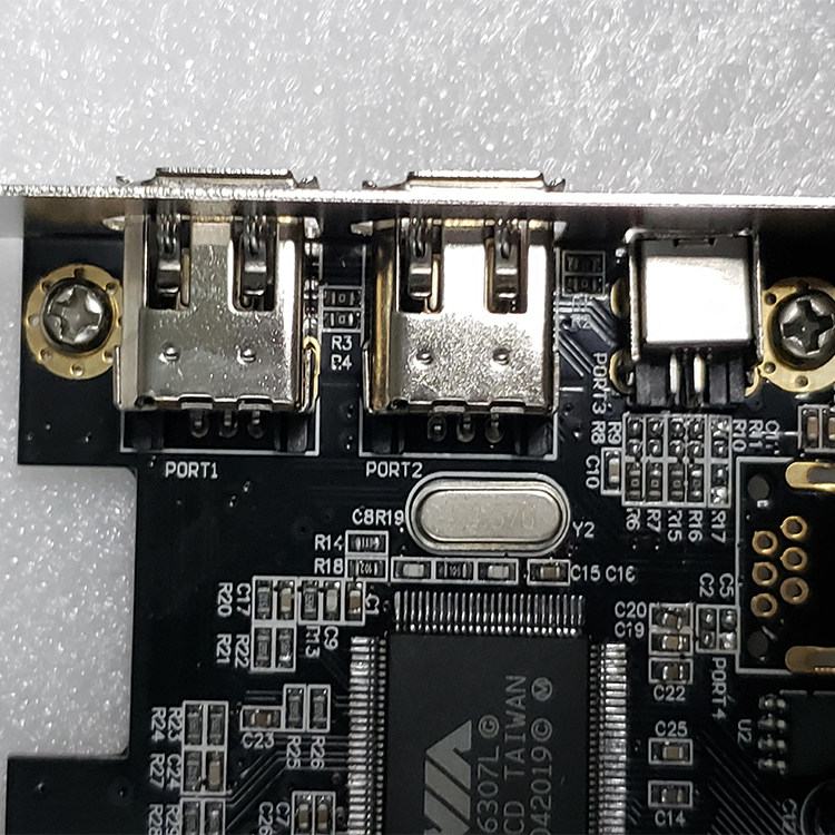 새로운 PCIE1X USB1394 캡처 FIREWIRE 카드 통해 칩 데스크탑 컴퓨터 DV 고화질 비디오 카드