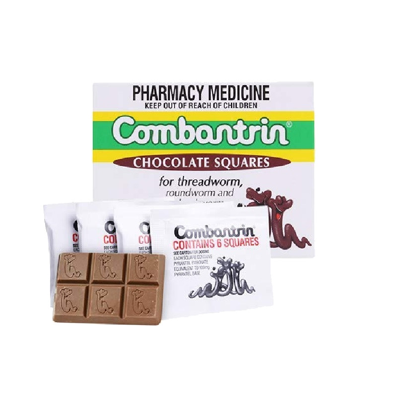 澳洲进口combantrin打虫巧克力24块儿童成人驱虫巧克力官方正品r