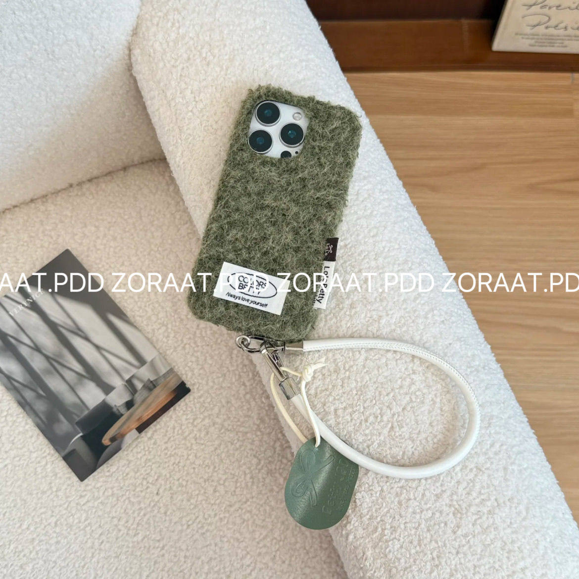 适用于秋冬ins复古绒布碎花iPhone17promax手机壳苹果16pro新款15全包14/13