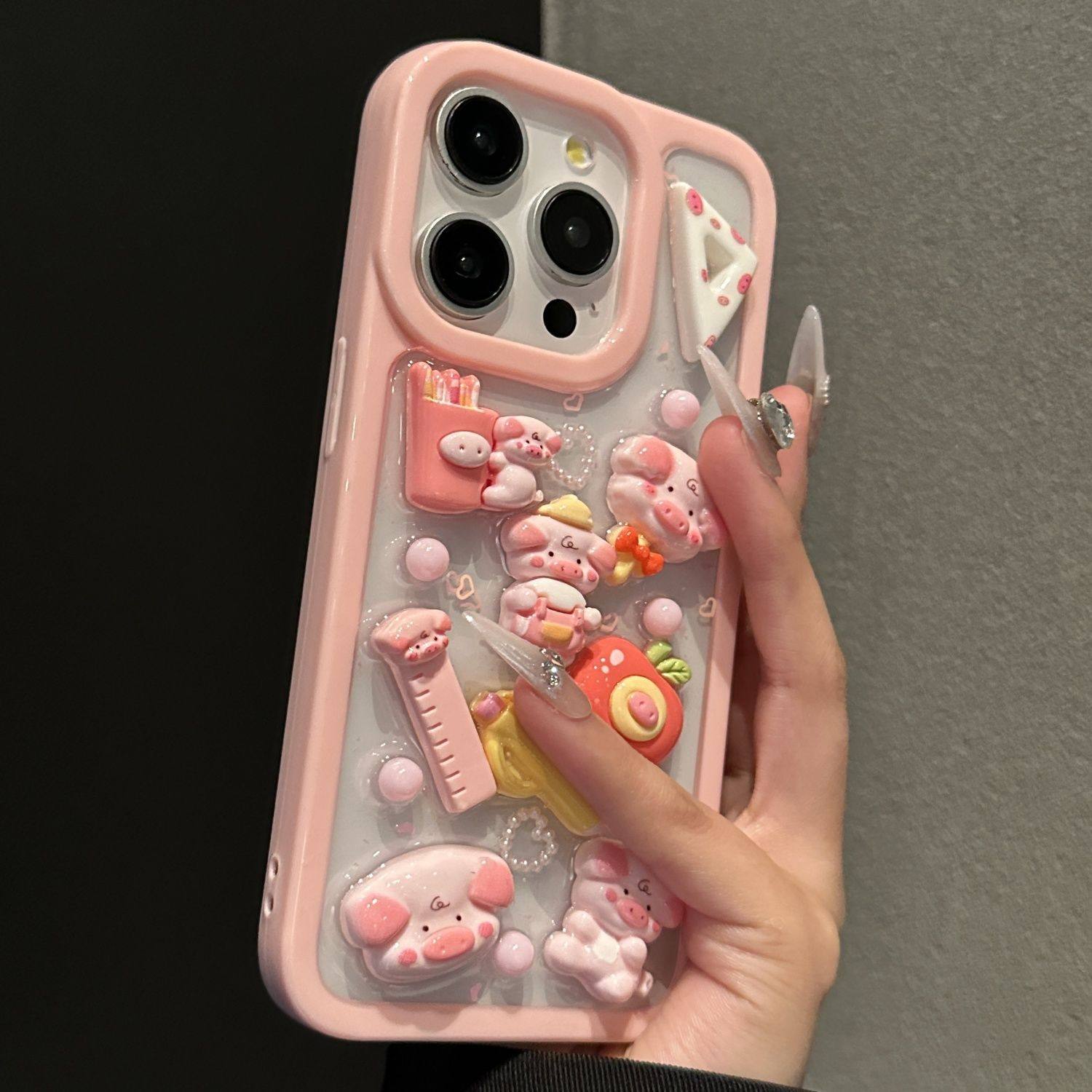 粉红小猪适用于16promax苹果15手机壳iPhone14promax新款13pro防摔12硅胶11女款17promax,3C数码配件,手机保护套/壳,淘宝优惠券,粉丝福利购,淘宝优惠卷