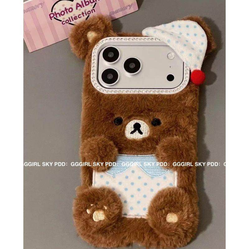 日韩可爱波点帽子衣服适用iPhone15苹果16手机壳17promax新款14潮