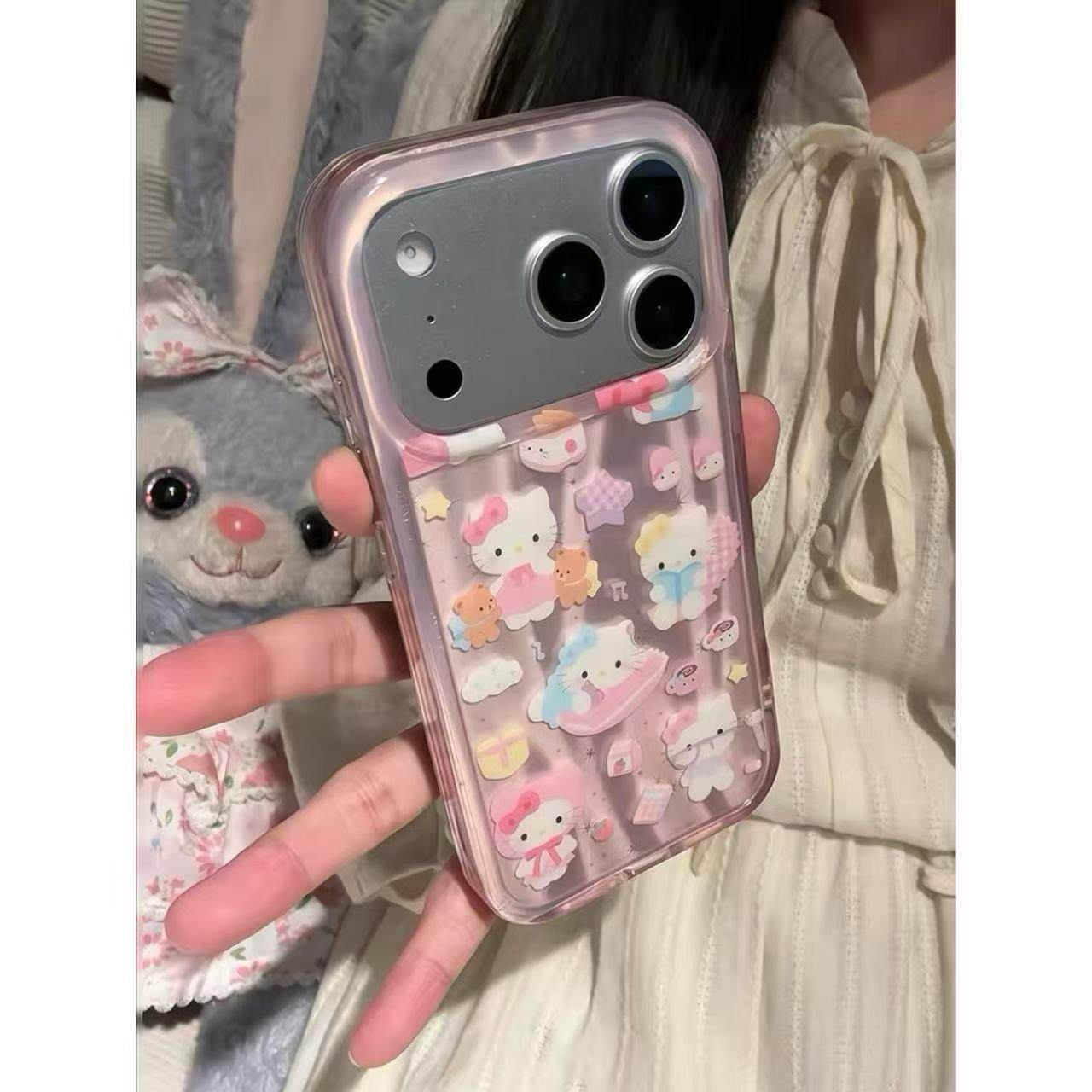 可爱ins卡通电话KT猫贴图适用iPhone17promax苹果16手机壳15新款,3C数码配件,手机保护套/壳,淘宝优惠券,粉丝福利购,淘宝优惠卷