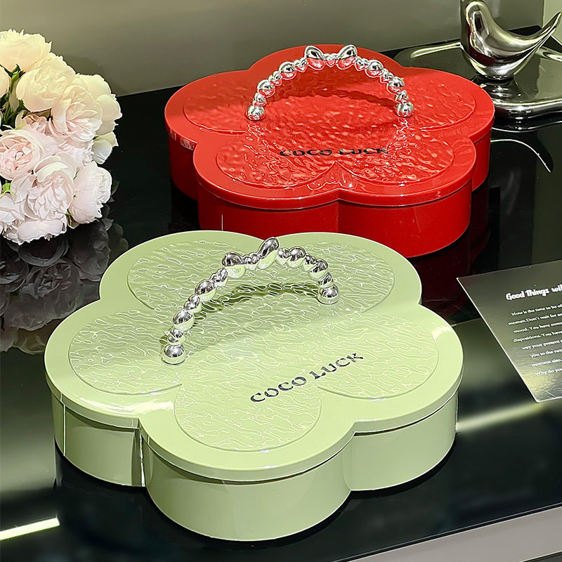 果盘家用客厅茶几塑料带盖糖果盒零食收纳花生瓜子坚果分格干果盘