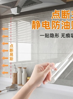厨房点断防油贴纸家用墙面防水