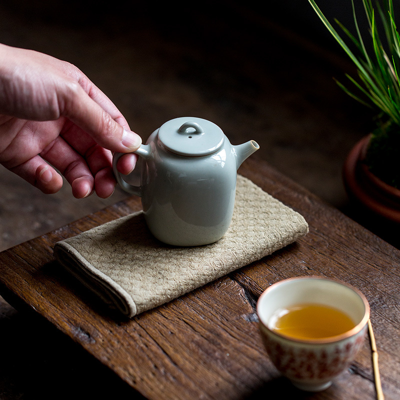 简约吸水茶巾禅意棉麻茶布小茶席