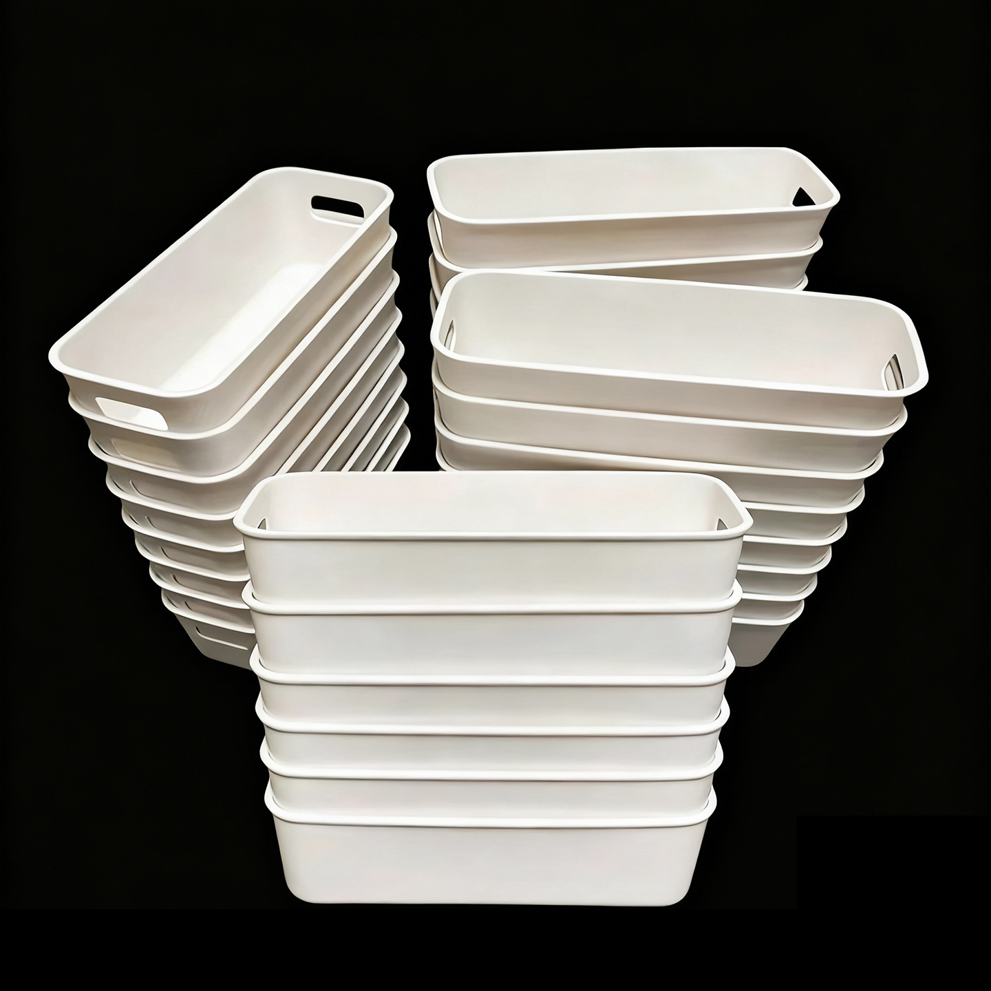 9.9元8个纸箱发货长条收纳盒塑料