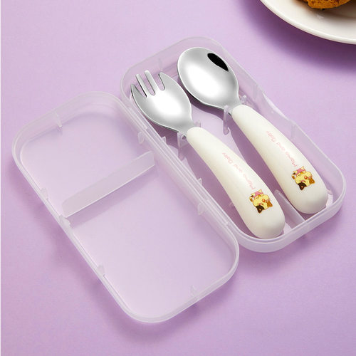 儿童餐具套装不锈钢勺子叉子卡通