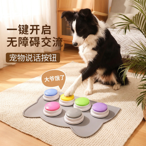 宠物语音互动按铃训练玩具
