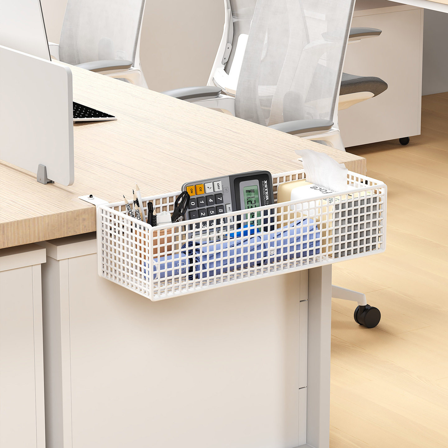 桌下理线器置物架插座插排电线数据线放置架办公室电脑走线集线盒