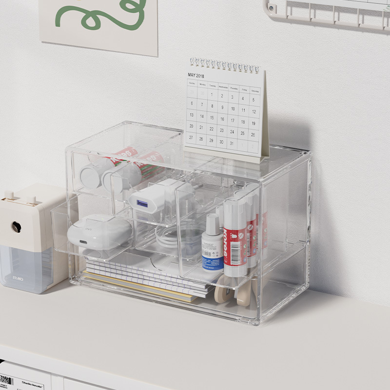 风韩国心桌面六宫格手账透明