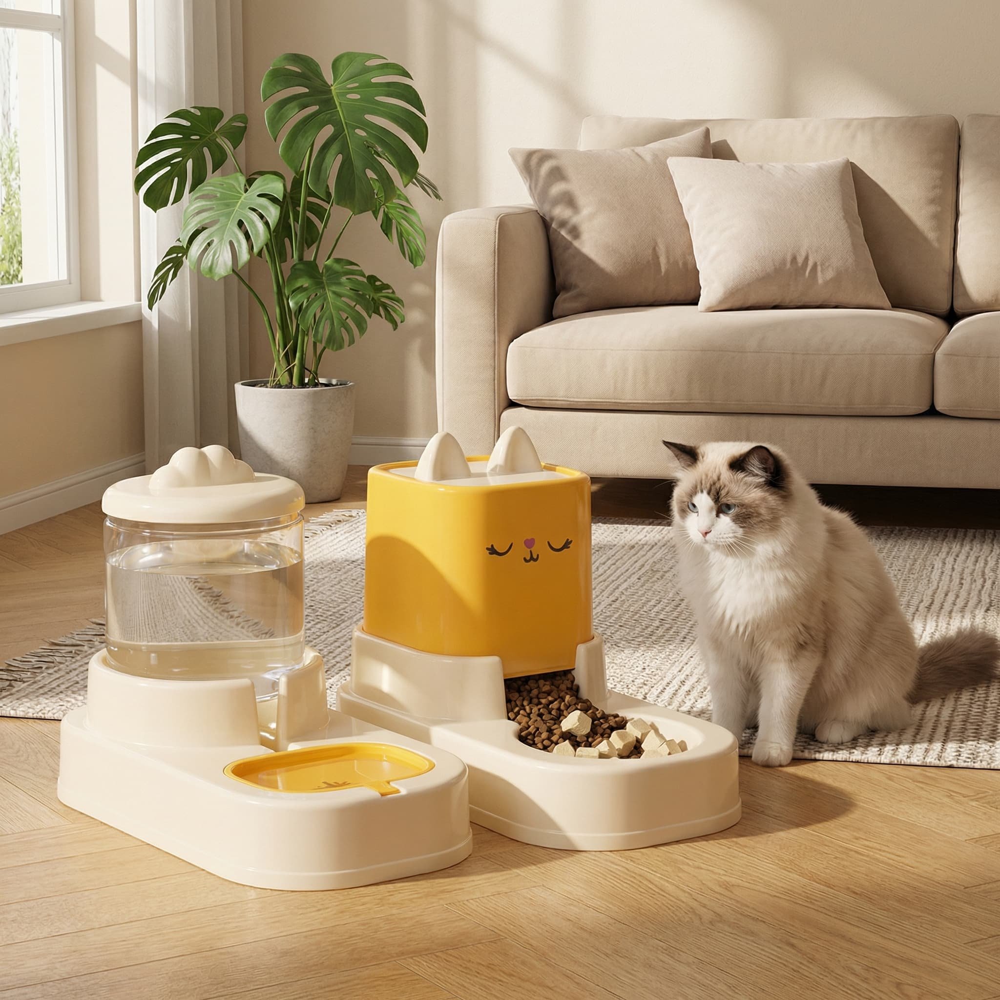 猫咪自动喂食器喝水猫碗狗碗二合一宠物饮水器宠物用品饮水用具,宠物/宠物食品及用品,宠物智能碗,淘宝优惠券,粉丝福利购,淘宝优惠卷