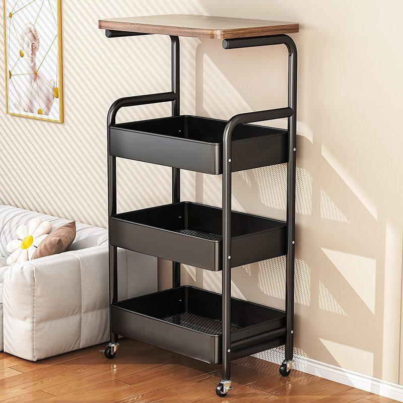 【直播专享】四层带轮小推车置物架厨房落地多层客厅零食架子,住宅家具,移动边几/推车,淘宝优惠券,粉丝福利购,淘宝优惠卷
