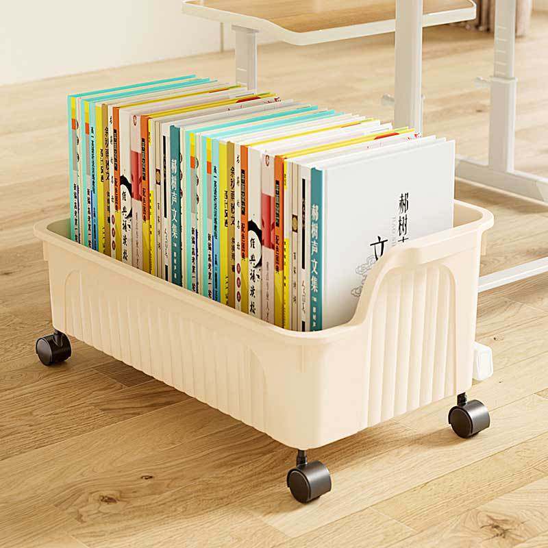 书包置物架家用滑轮柜桌下书本收纳箱零食收纳架可移动厨房小推车,收纳整理,家用收纳手推车,淘宝优惠券,粉丝福利购,淘宝优惠卷