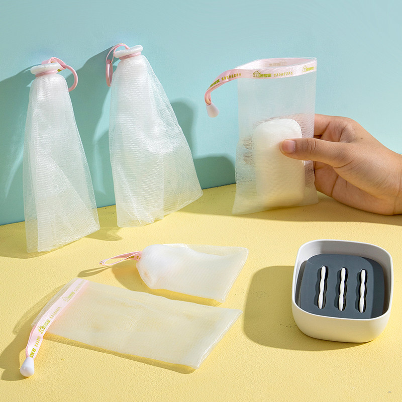 双层起泡网皂袋洗面奶脸部专用洗脸香皂袋泡沫网装肥皂网袋打泡网