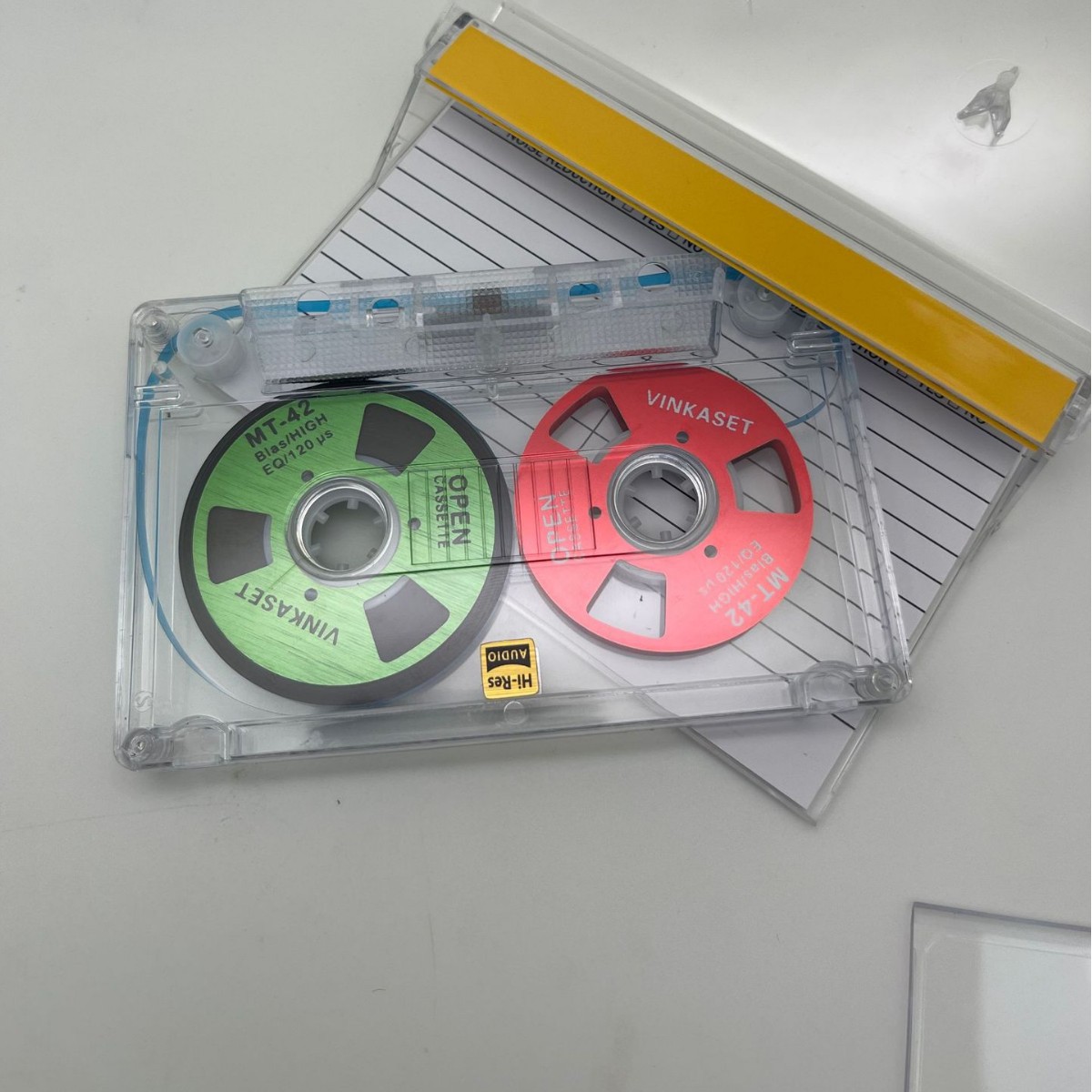 透明壳CO小开盘磁带双面金属盘片50分钟空白录音带卡座带芯随声