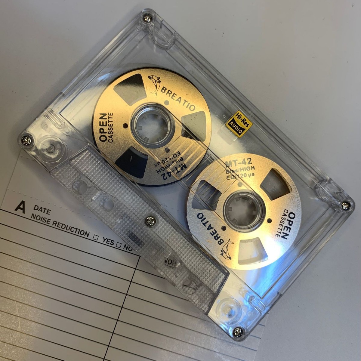 小开盘磁带金属双面录音带50分钟一类带空白磁带录音带卡带全新透