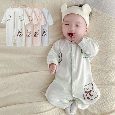 弹力连体衣四季款婴儿日本