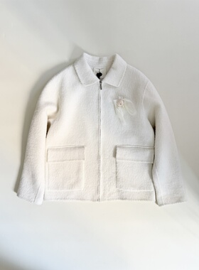 Tèbianco 白茶•设计师品牌巴恩风利落儒雅双面呢夹克外套女装