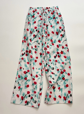 涂鸦点点阔腿裤