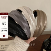 20：00高级感缎面凹凸宽边发箍 2.4 新品 限时2件88折