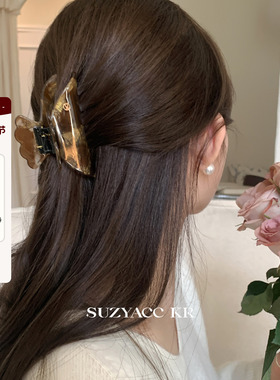 suzyacc kr简约醋酸板材抓夹中号法式复古气质高级感后脑勺盘发夹