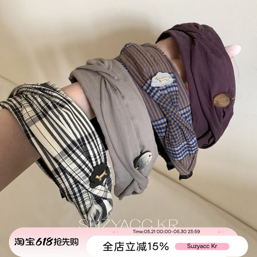suzyacc kr小清新设计感布艺扭结发箍小众设计简约大气温柔头箍女