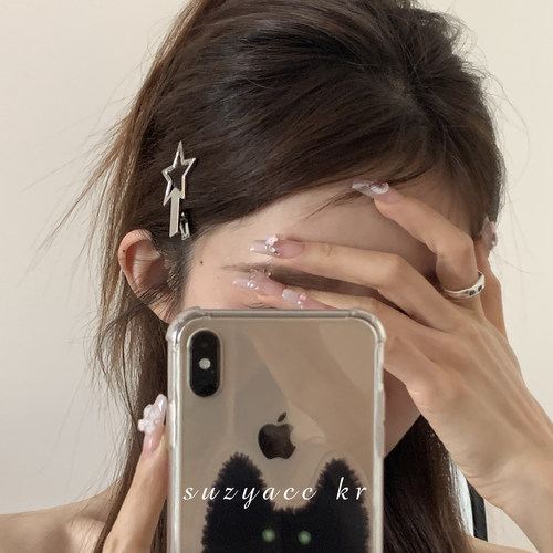 发夹磨砂拉丝星星发夹