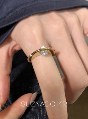 suzyacc kr闪耀宇宙转动锆石戒指2026年新款品牌感小众简约食指戒