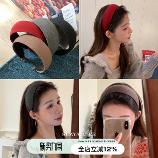 老钱风简约高级头箍 加厚宽边发箍女2026新款 suzyacc kr易梦玲同款
