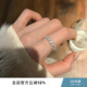 suzyacc kr手工拉丝闪钻星星戒指重工小众设计感食指戒气质指环女