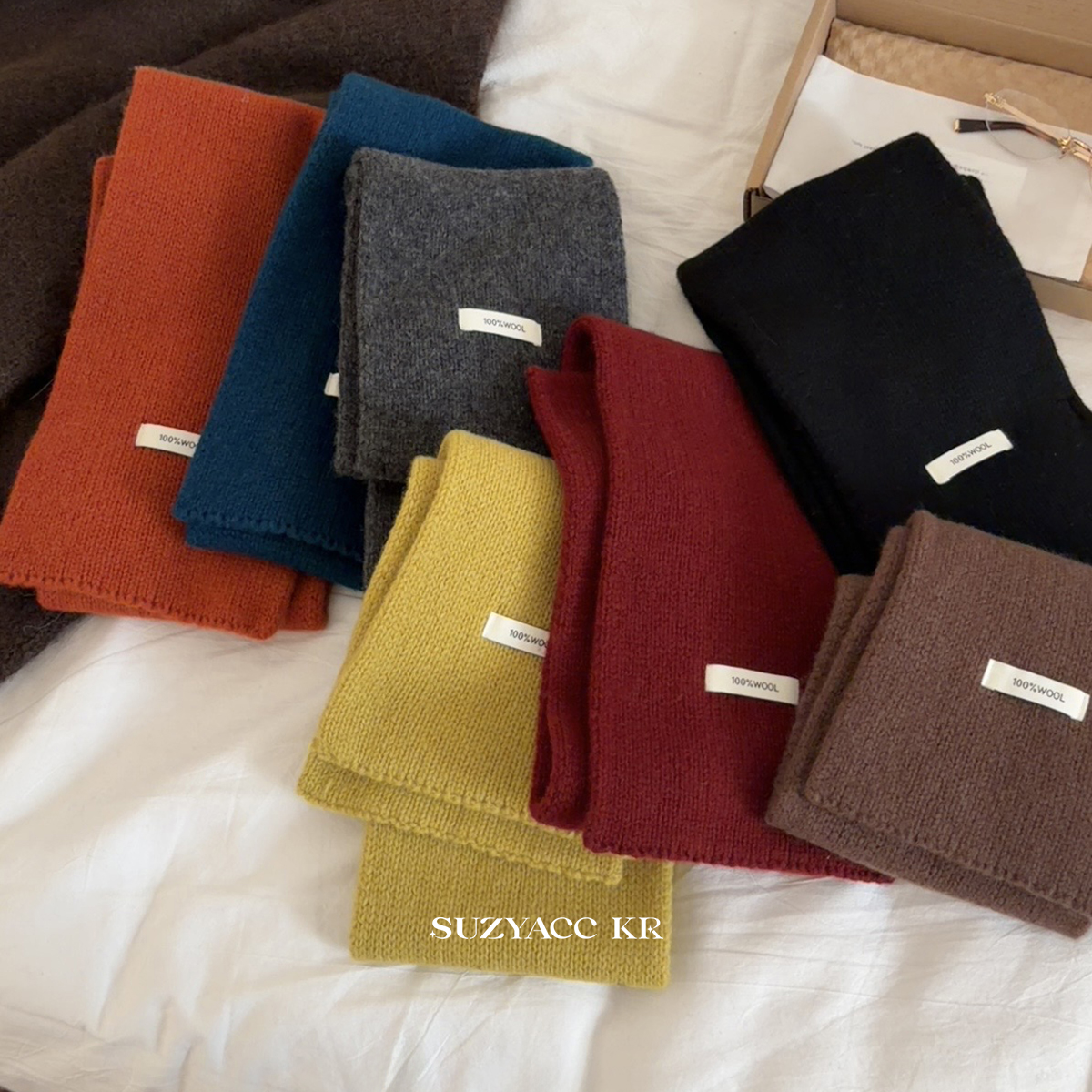 【新品限时2件88折】12.8 0点秋冬保暖羊毛针织围巾小围脖