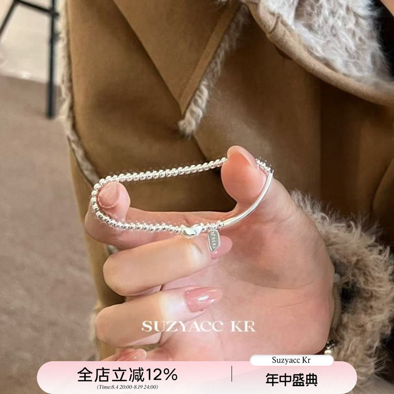suzyacc kr小众设计感纯银豆豆幸运手链个性百搭高级送闺蜜手饰