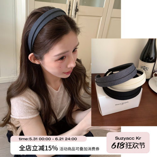 suzyacc kr小众设计感名媛风立体发箍简约气质通勤高智感头箍发饰