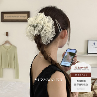 绿野仙踪 任选4件 蕾丝格子发圈高级感低马尾皮筋头绳 99元