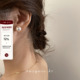 百搭仿珍珠耳钉法式 suzyacc kr韩国fever同款 气质简约高级感耳环