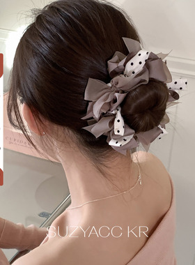 【新品限时2件88折】2.12 20点波点蝴蝶结甜美发圈