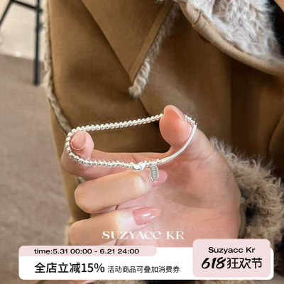 suzyacc kr小众设计感纯银豆豆幸运手链个性百搭高级送闺蜜手饰