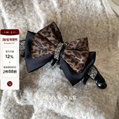 20点复古豹纹蝴蝶结水钻香蕉夹 1.21 新品 限时2件88折