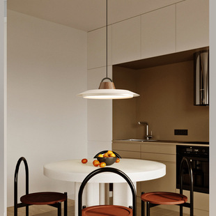 渔夫帽全光谱吊灯中古风创意吧台饭厅设计师2024新款简约餐厅吊灯