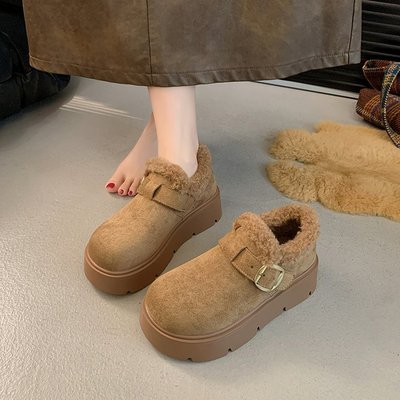保暖勃肯鞋皮带扣防滑大棉靴