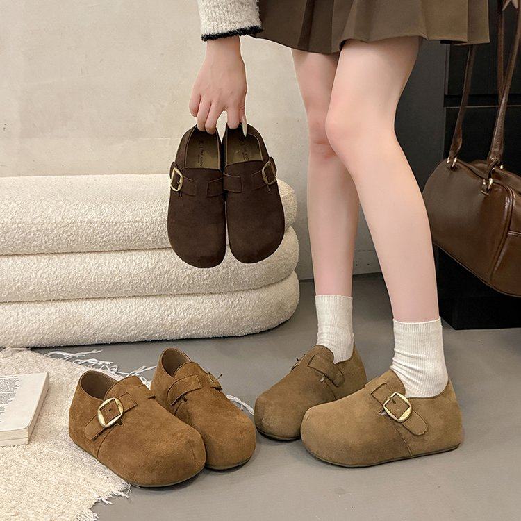 厚底内增高全包两穿勃肯鞋一脚蹬懒人女鞋子2026新款春季博肯单鞋,女鞋,深口单鞋,淘宝优惠券,粉丝福利购,淘宝优惠卷