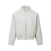 INTENT 银扣哈灵顿夹克重磅短宽休闲Cleanfit宽松立领简约外套男