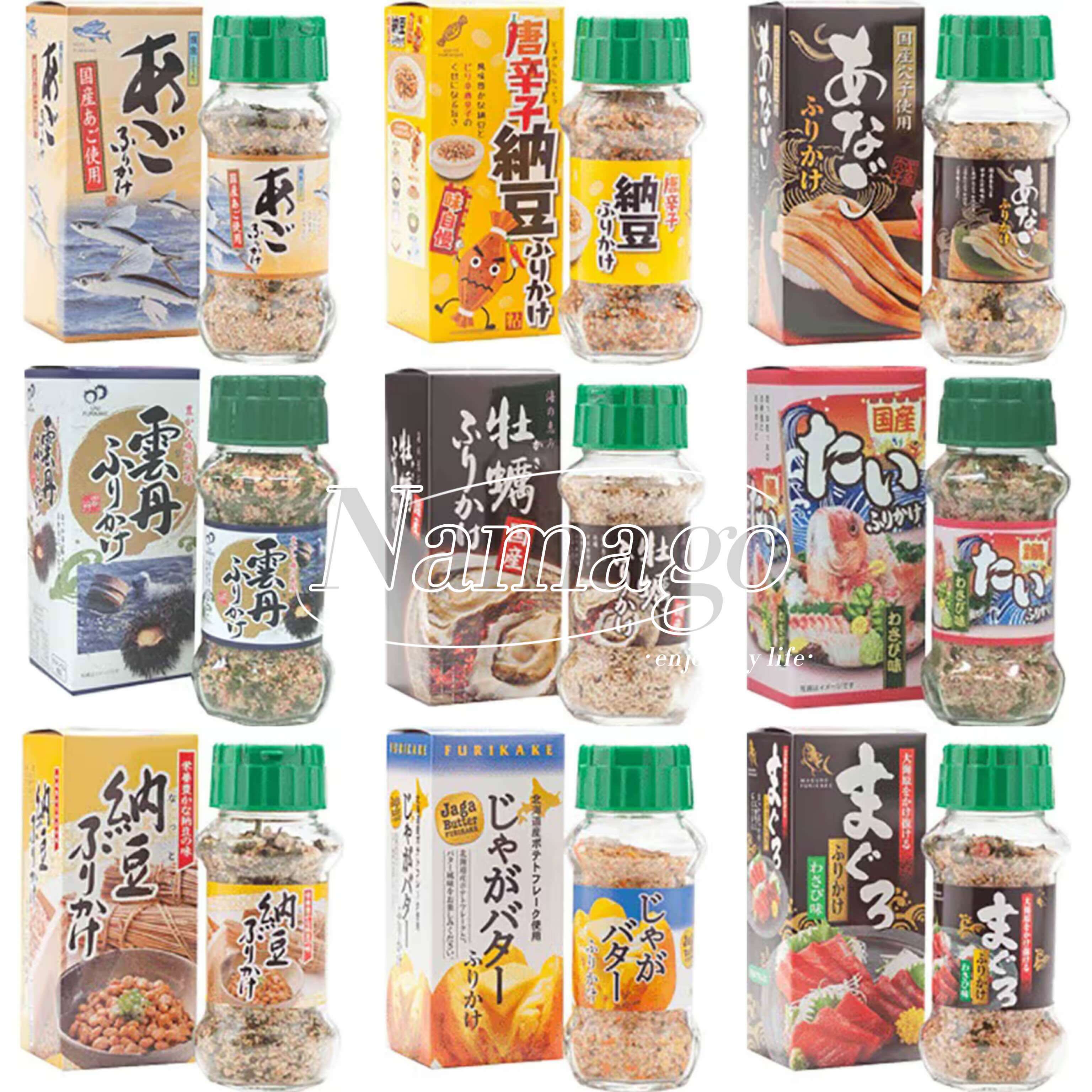 日本直邮北海道即食拌饭料伊豆芥末海苔芝麻鲑鱼纳豆饭团寿司调味